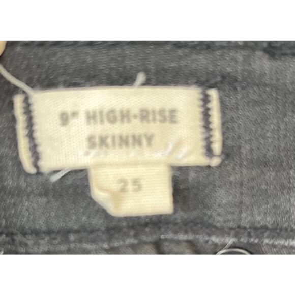 MADEWELL | Women’s Black Denim Jeans 9” High-Rise Skinny | Size 25 - Picture 7 of 8